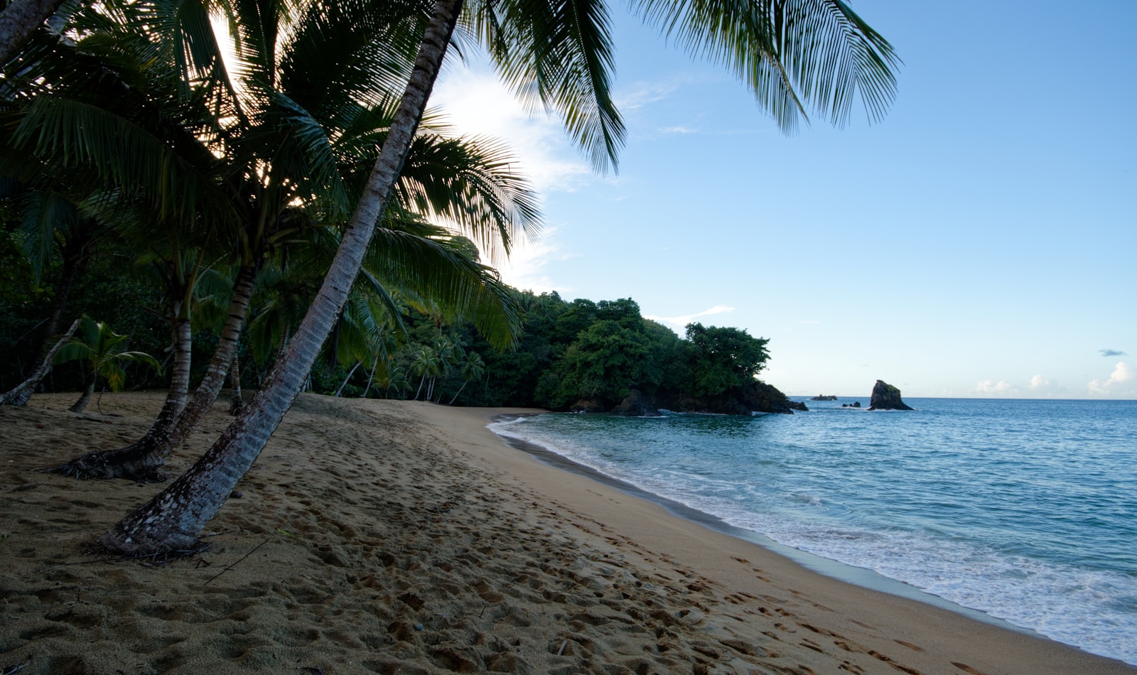 Englishman's Bay on the coast of Tobago